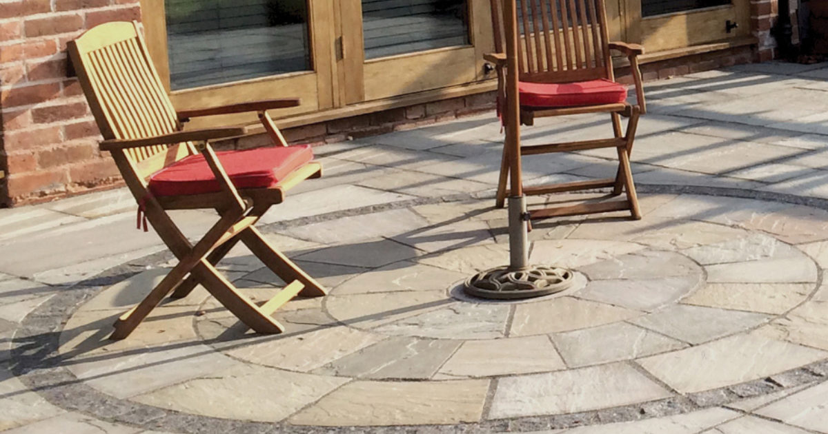 Stone Patio Circle Kit Natural Paving USA